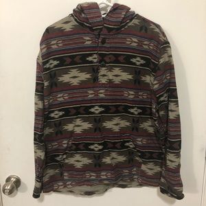 Natural Blue By Visitor Hoodie Size Large